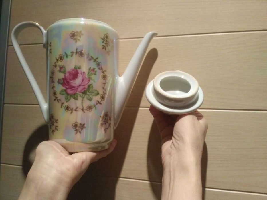 Часть сервиза столовый/чайный ‘Роза,ГДР:перламутр.фарф.Можно поштучно!