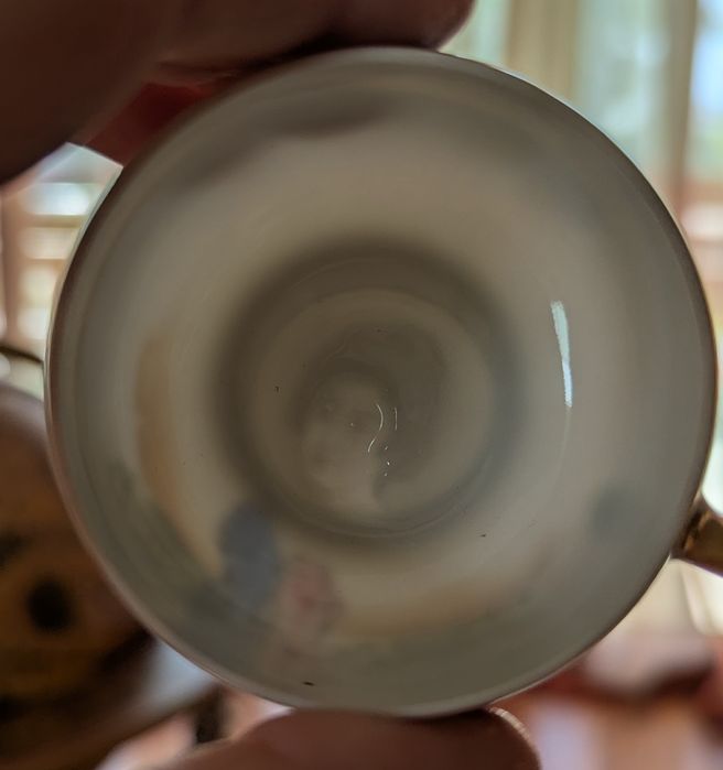 Maravilhoso serviço de café tête à tête em porcelana fina oriental