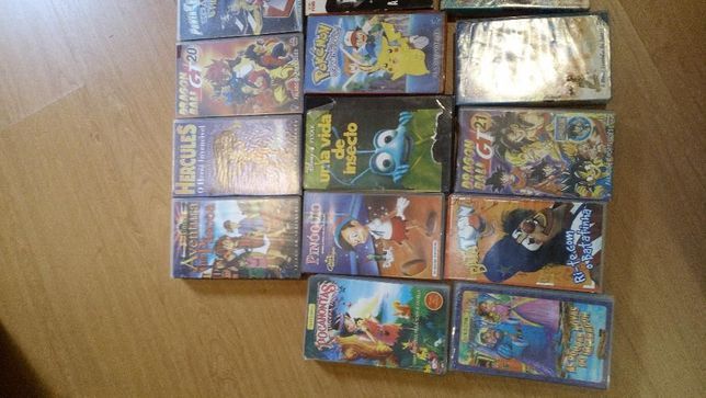 Cassetes Vídeo vhs desenhos animados