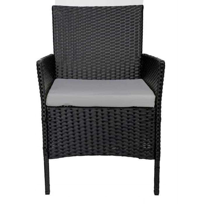 NOWE MEBLE OGRODOWE Rattanowe Balkonowe Tarasowe Zestaw Mebli Ogrodowych Sofa Ze Stołem Czarny Technorattan Komplet Do Ogrodu Na Taras OKAZJA