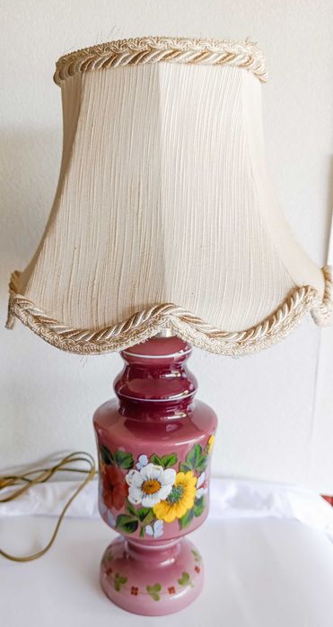 Candeeiro em vidro Opalino