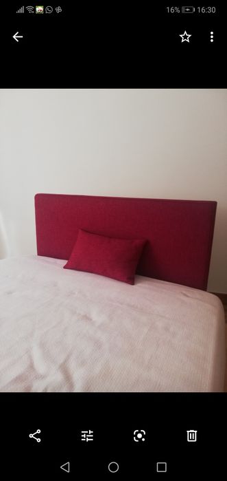 Cabeceira de cama forrada