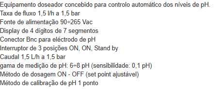 Automatic pH dosing system - 355€ - Mergulho Salgado Piscinas e Spas