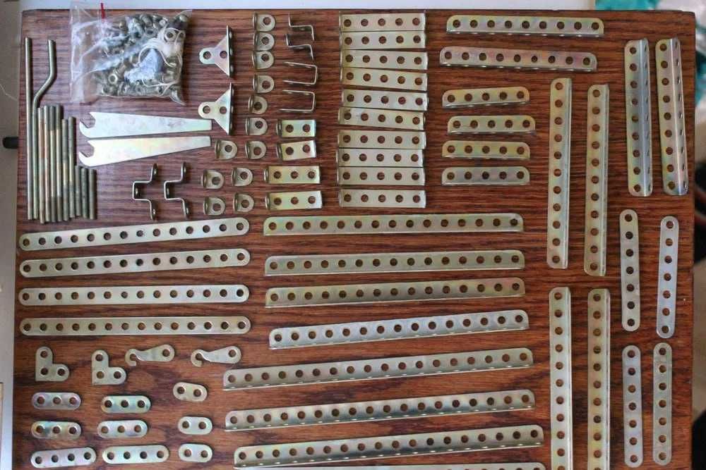 Конструктор металлический №5, самый большой набор 36 различных моделей