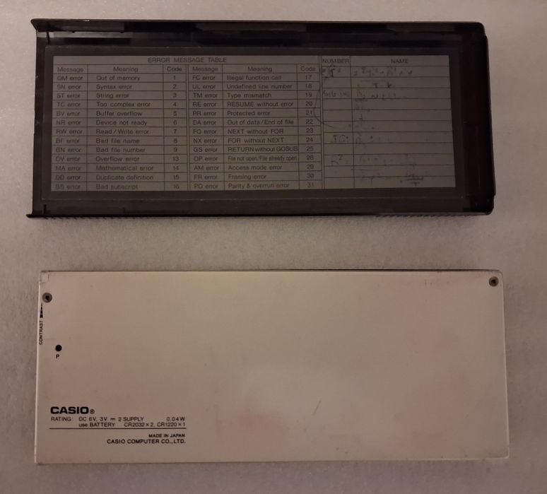 CASIO FX-880P  (Calculadora científica)