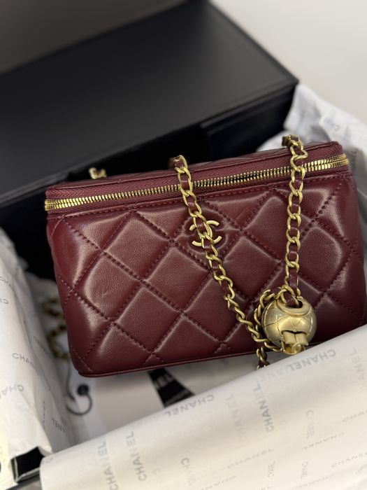 Сумочка бордо шкіра