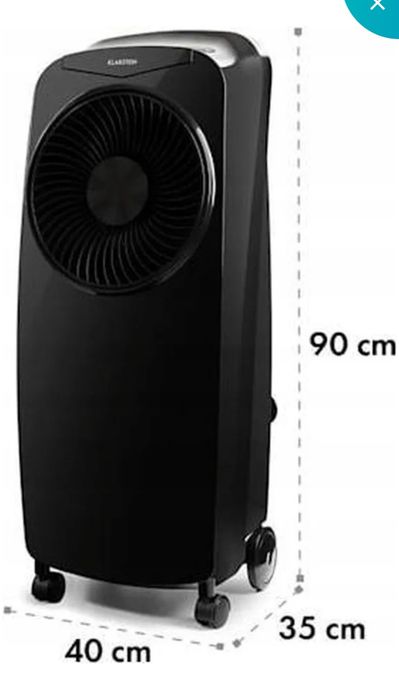 wentylator klarstein  czarny z pilotem