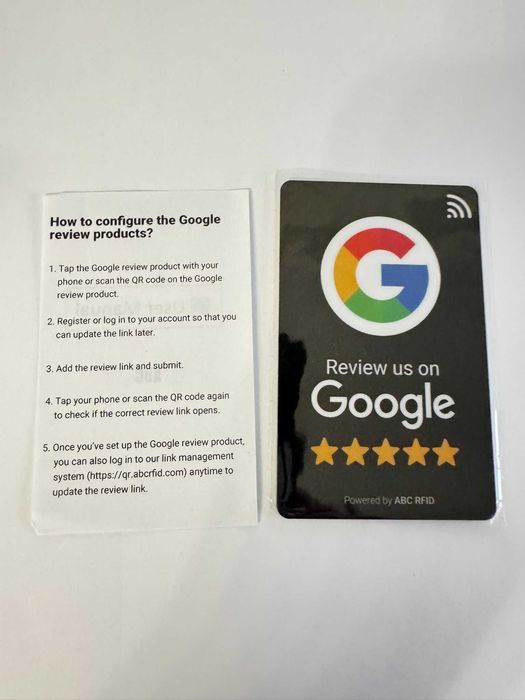 Cartão NFC + QR Code para Avaliações Google – Ideal para Negócios