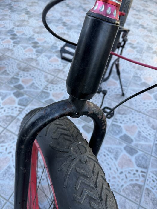 Fat Bike Shimano (Preto/Vermelho) – Ideal para Projeto de Restauro / Peças