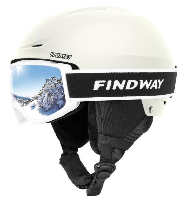 Zestaw kask z goglami Findway M
