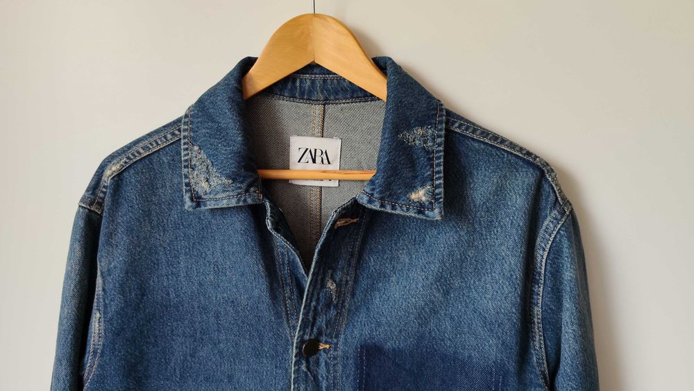 Джинсова куртка-сорочка від zara
