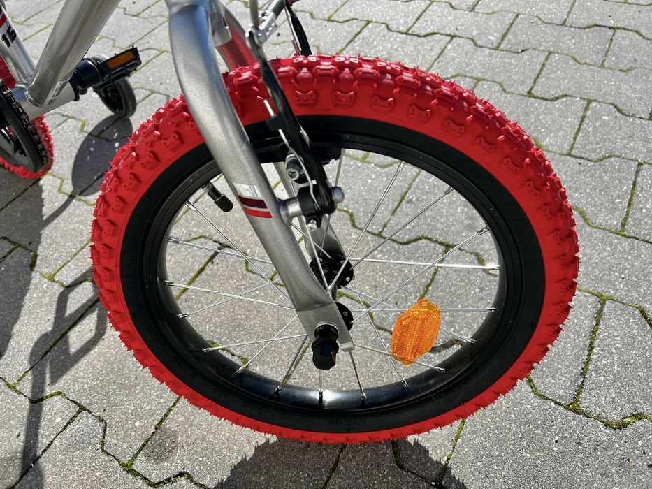 BTWIN bicicleta 16" Wipe 500 + Rodas Laterais