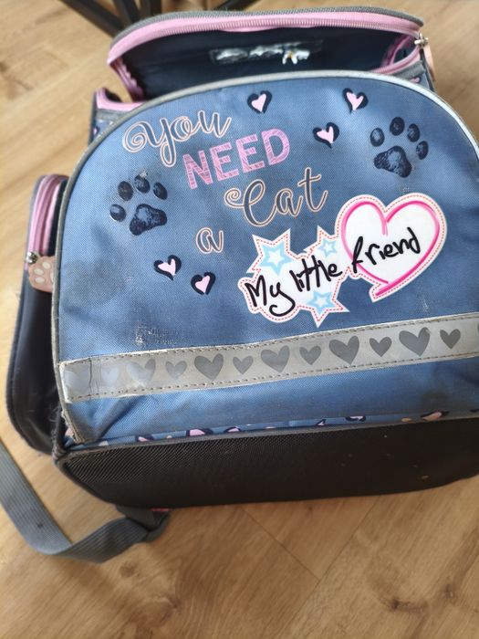 Tornister szkolny kotki