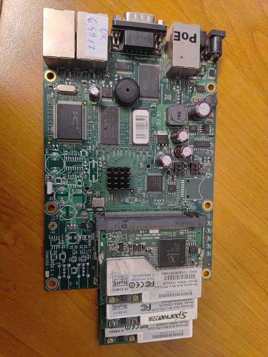 Mikrotik RB433 z kartami Sparklan WMIA-123AG/E