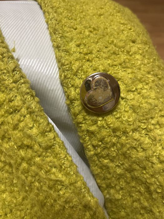 Пальто салатового кольору р.116