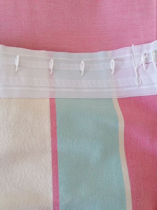 Cortinados Rosa e azul