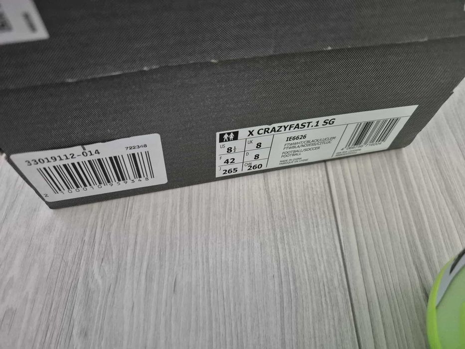 Profesjonalne buty korki adidas X Crazyfast.1 SG IE6626 rozmiar 42