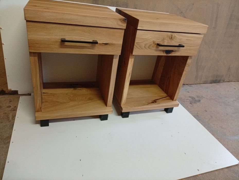 Szafki nocne dąb belkowy/ loft