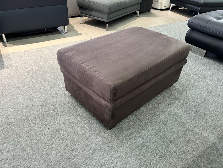 Велики пуфік тканина з нішею коричневий