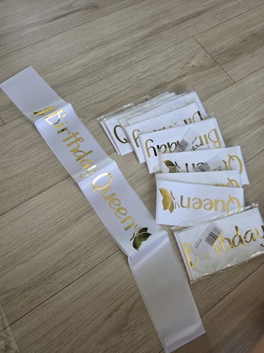 Szarfa szarfy urodzinowe 11 sztuk birthday queen