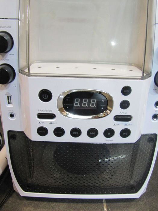 Zestaw karaoke dla dzieci Bluetooth głośnik 2 mikrofony LED show Auna