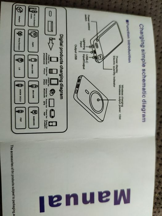 Ładowarka 22,5W i power bank -bezprzewodowa