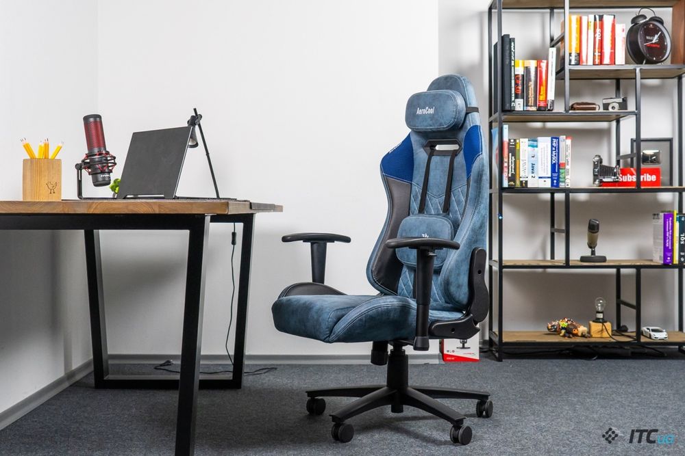 Крісло ігрове Aerocool Duke Blue AC280