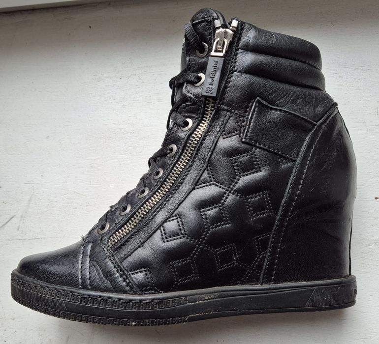 BALDININI roz. 38 skóra naturalna pikowane made in italy Premium