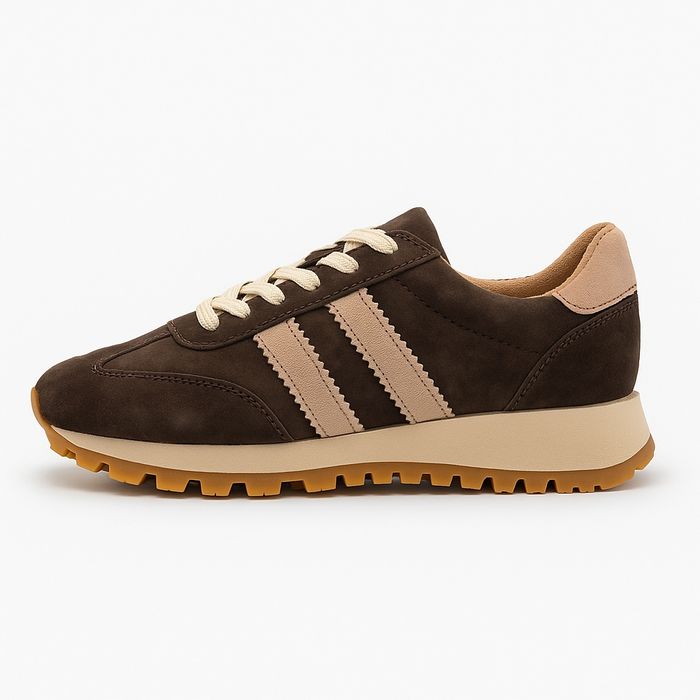 Sneakersy Retro Coffee & Beige 37