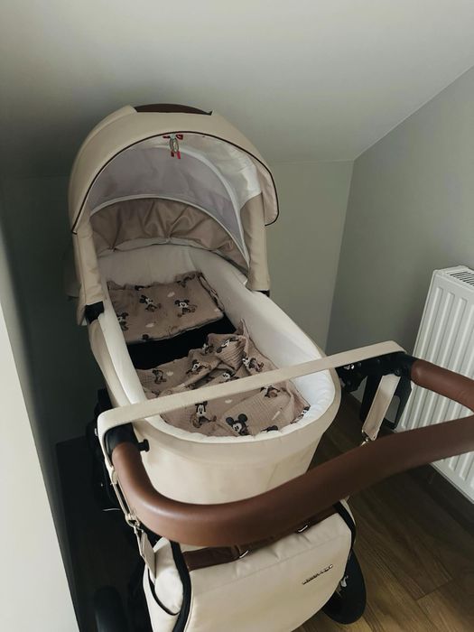 Wózek bebetto luca pro 2w1 Gondola + spacerówka + akcesoria