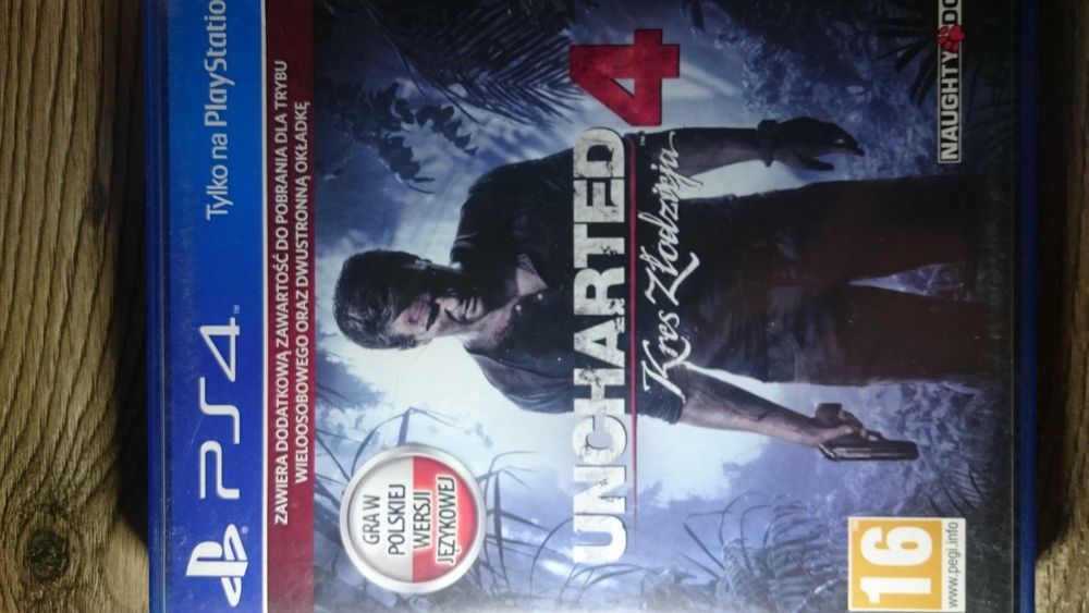Gra Uncharted 4 PL PS4  Playstation 4 GTA Spiderman Wiedźmin