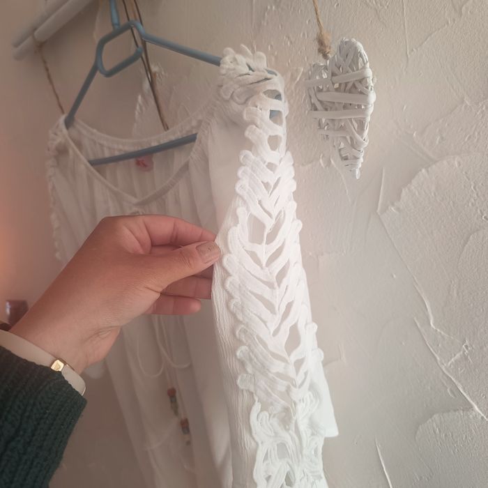 Bluzka  boho z ozdobnymi rękawami  J&J XL/2XL do pracy 10% wiskozy