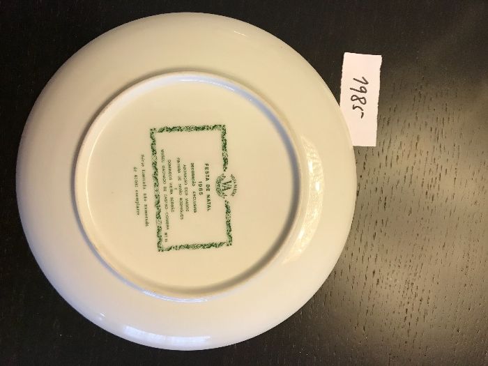 Pratos "Festa de Natal" da Vista Alegre