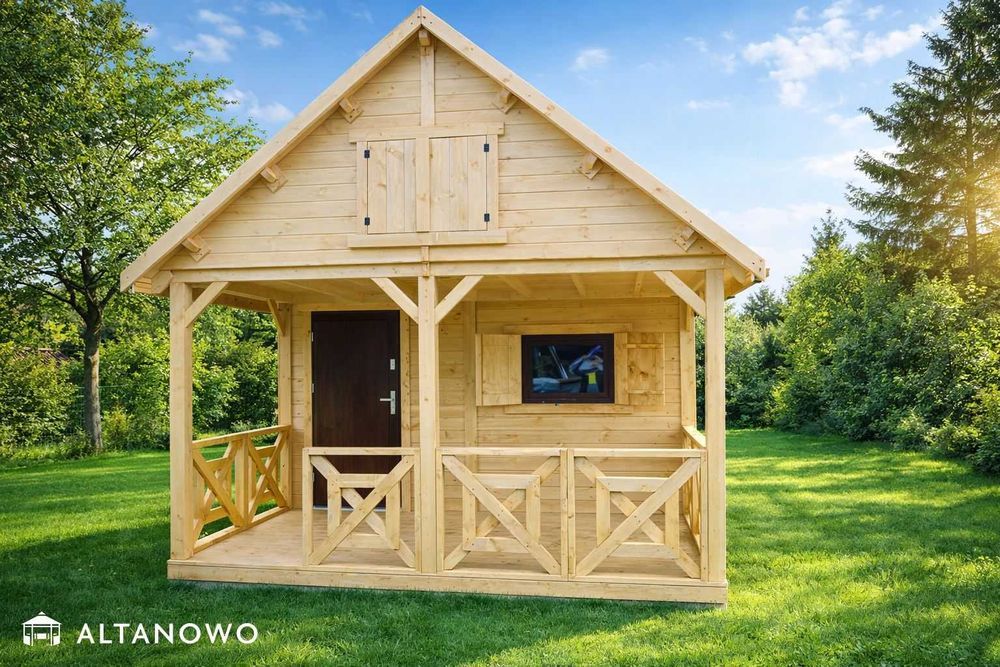 Domek letniskowy 4x6 bez pozwolenia z antresolą | montaż | producent