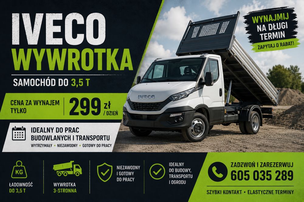 Wynajmę samochody DOSTAWCZE ! Najtaniej !