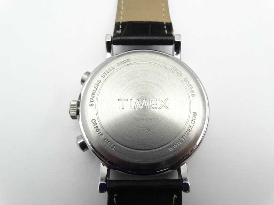 Zegarek Męski TIMEX Indiglo TW2R42600 Czarny Pasek