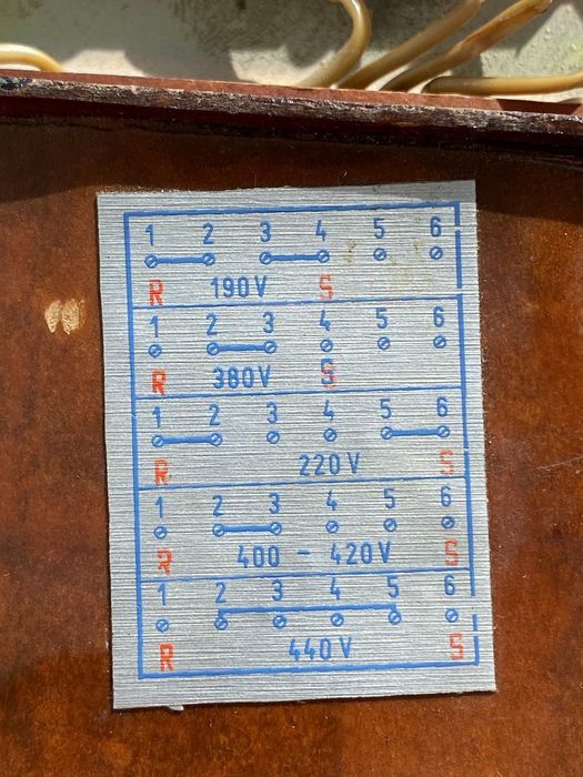 Трансформатор 190V-440V (Hungary)