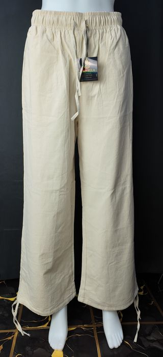 Spodnie Aurivella beżowe L, 100% bawełna, nowe z metkami