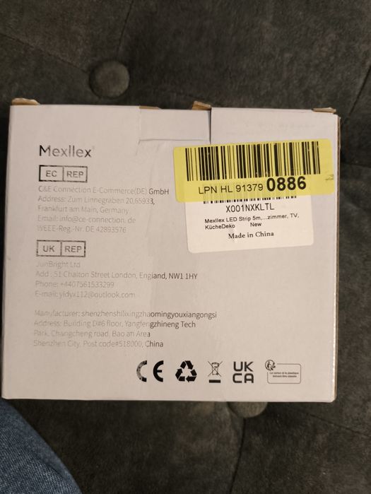 Taśma LED z pilotem RGB nowa mexllex