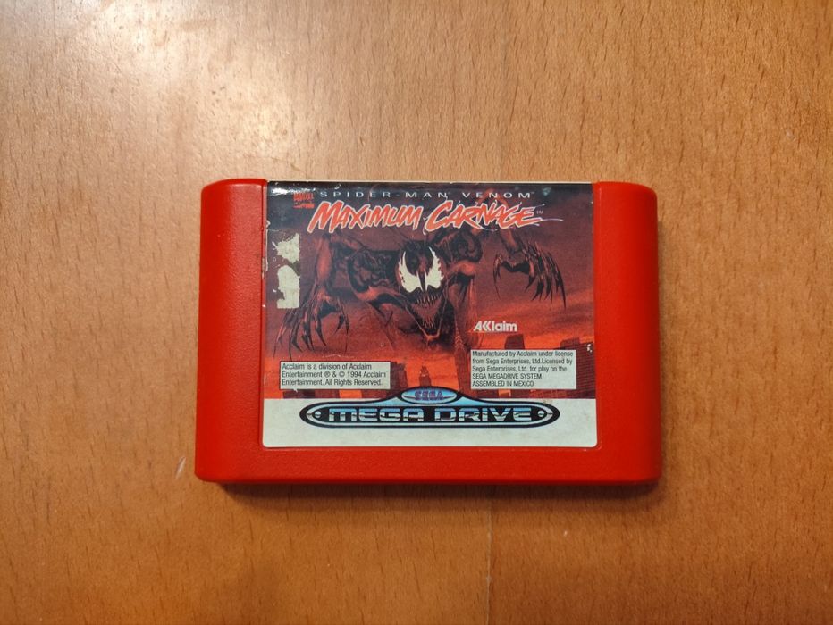 Maximum Carnage Spider Man Venom Sega Mega Drive PAL