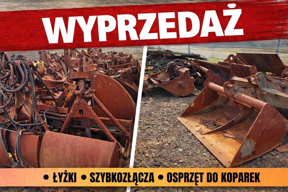 łyżki do koparek 6–10t | skarpowe | hydrauliczne | promocja