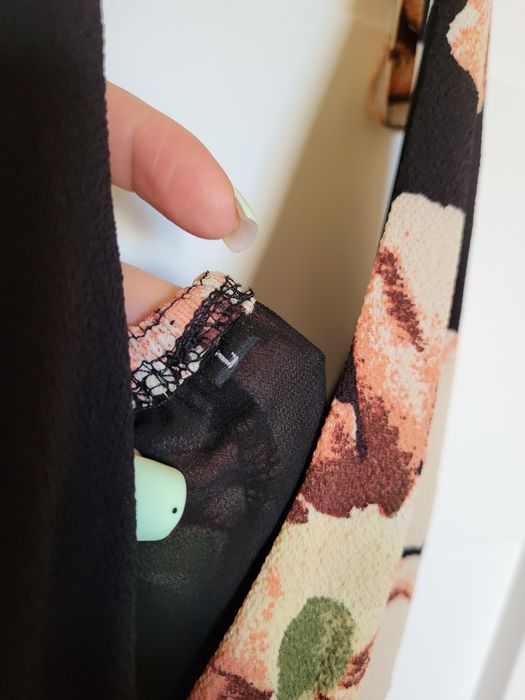 Sukienka maxi szyfonowa w kwiaty