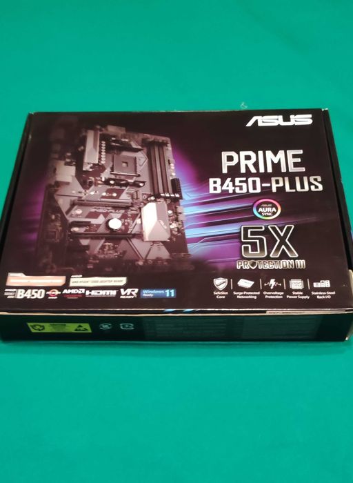 Материнка Asus Prime b450-plus