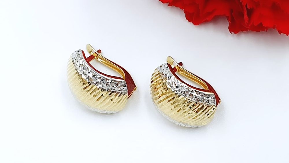 Złote kolczyki 585 711a