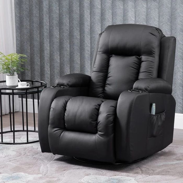 Fotel bujany z masażem rozkładany do spania