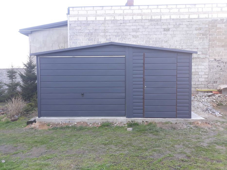 Garaż blaszany blaszak dach dwuspadowy 4x3 PRODUCENT różne wymiary