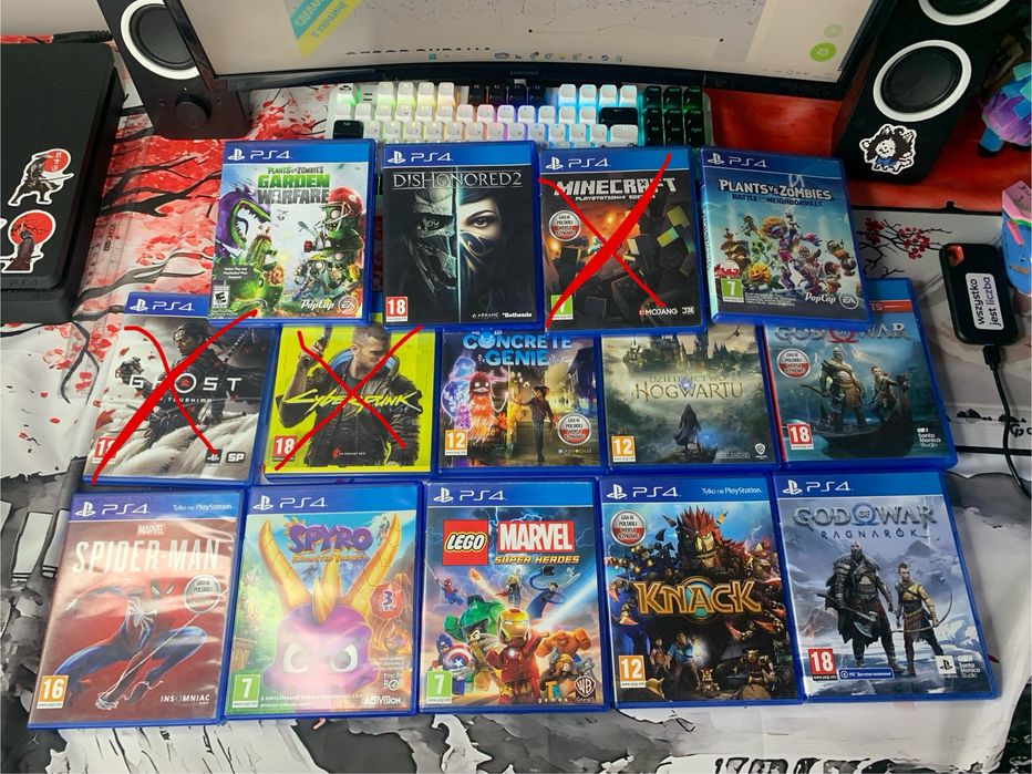 Ігри для playstation 4, Піставка для контролера ,комікс та деталі