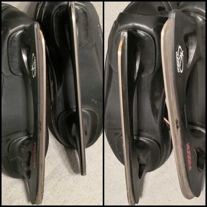 Łyżwy hokejowe HUDORA Speed 66 Rozmiar 36 wkładki 24,0 cm Ochraniacze