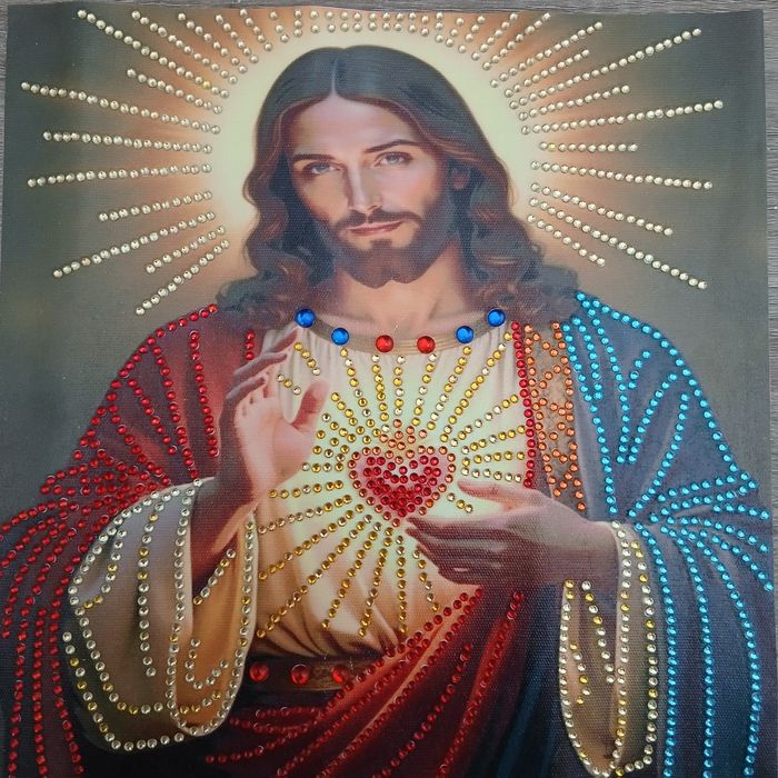Tela em pintura de diamantes