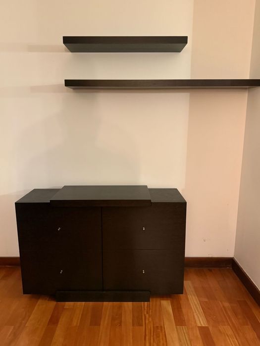 Mobiliario sala estar & jantar [madeira maciça - wengué]